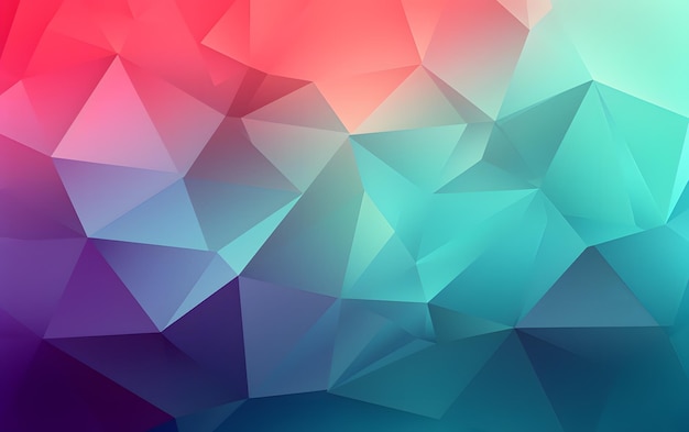un fondo abstracto colorido con un patrón de triángulos y la palabra