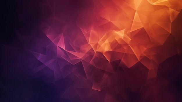 un fondo abstracto colorido con un patrón de triángulos