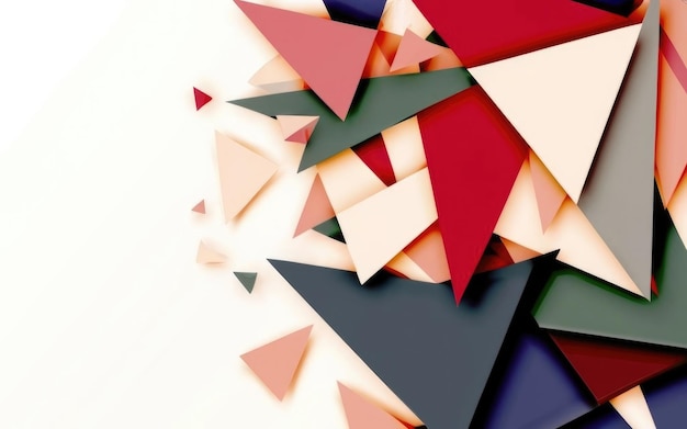Fondo abstracto de composición de patrón de triángulo con copyspace