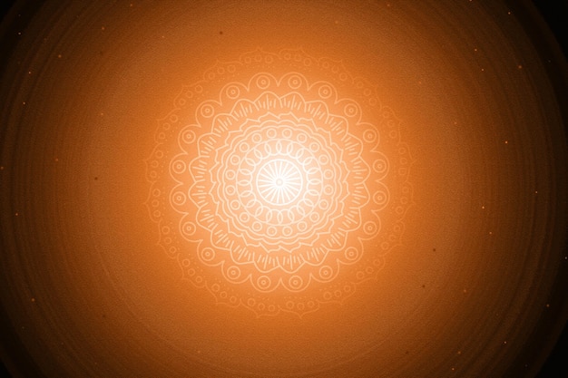 Fondo abstracto de concepto de mandala naranja