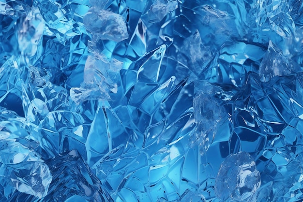 Fondo abstracto de cubitos de hielo azul