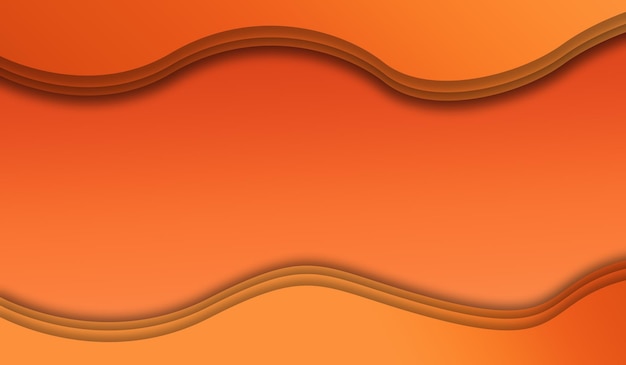 Fondo abstracto curva naranja