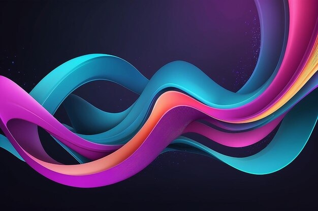 Fondo abstracto con curvas suaves y fluidas