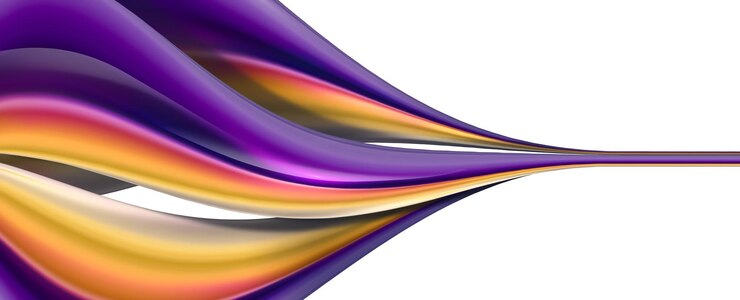 Foto fondo abstracto d con forma suave púrpura y amarilla