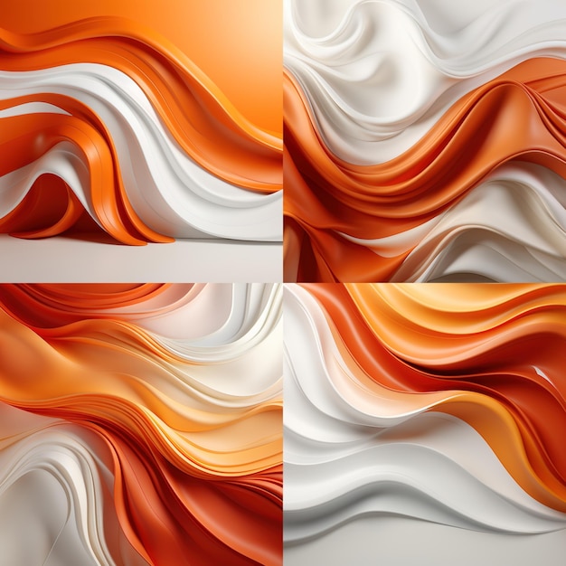 Fondo abstracto degradado naranja y blanco