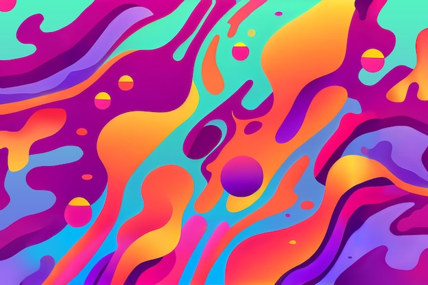 Fondo abstracto de dibujos animados fluido líquido ondulado vibrante | Foto Premium Fondo abstracto de dibujos animados fluido líquido ondulado vibrante | Foto Premium
