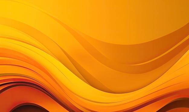 Fondo abstracto dinámico amarillo soleado brillante IA generativa de color naranja limón moderno