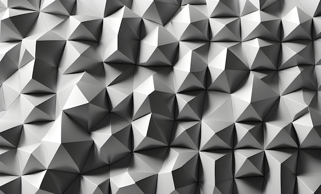 fondo abstracto con diseño de baja poli con líneas y puntos de conexión renderización realista en 3D