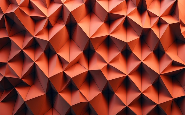 fondo abstracto con diseño de baja poli con líneas y puntos de conexión renderización realista en 3D