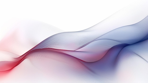 Fondo abstracto con un diseño ondulado en ai generativo rojo y azul