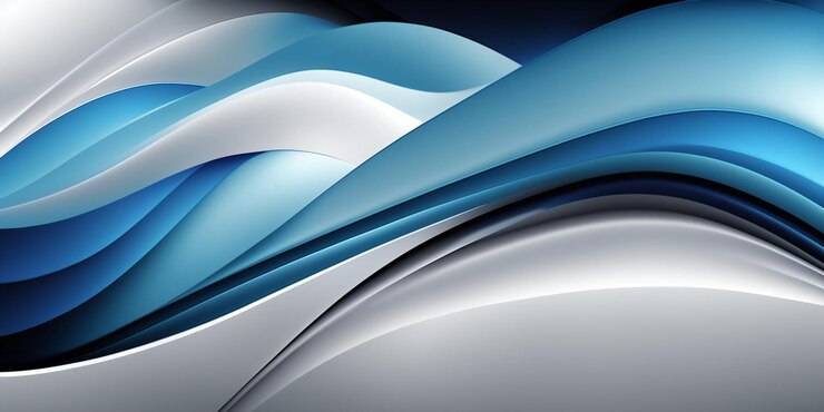 Fondo abstracto de un diseño ondulado azul y blanco generativo ai