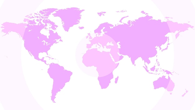Fondo abstracto con diseño de textura de mapa del mundo rosado fondo blanco