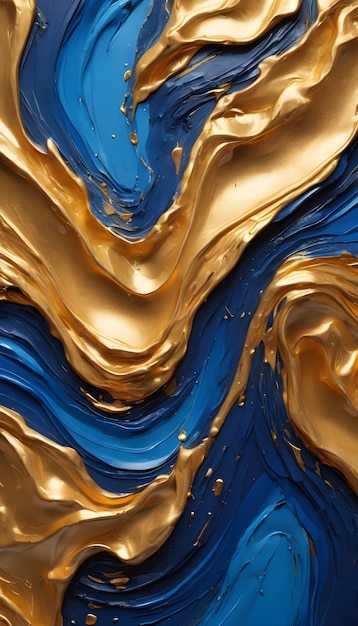 fondo abstracto dorado y azul