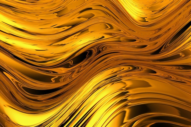 Fondo abstracto dorado con líneas suaves