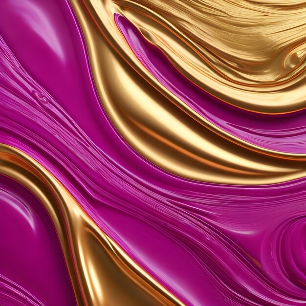 Foto fondo abstracto dorado y púrpura con representación 3d ilustración 3d