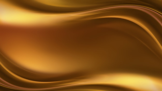 Foto fondo abstracto dorado con suaves líneas onduladas