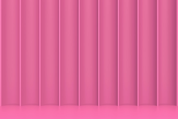 Fondo abstracto dulce pared curva rosa