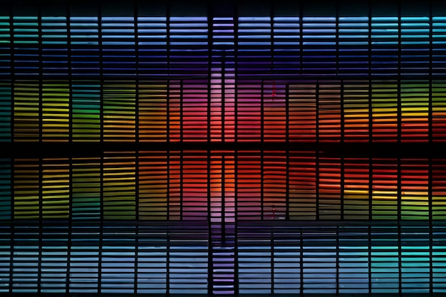 fondo abstracto con ecualizador Generativo ai