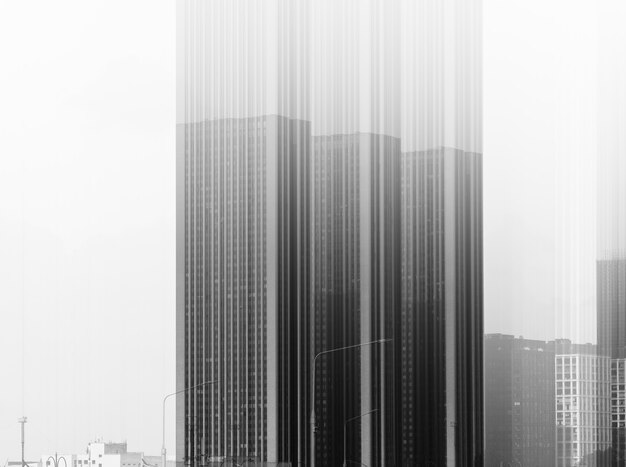 Fondo abstracto de edificios modernos rascacielos