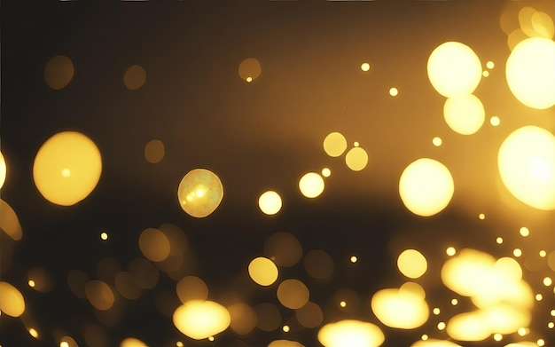 Fondo abstracto con efecto bokeh dorado