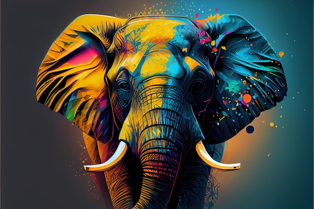 fondo abstracto de elefante