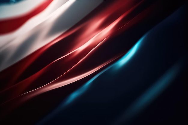 Fondo abstracto con elementos de la bandera americana AI