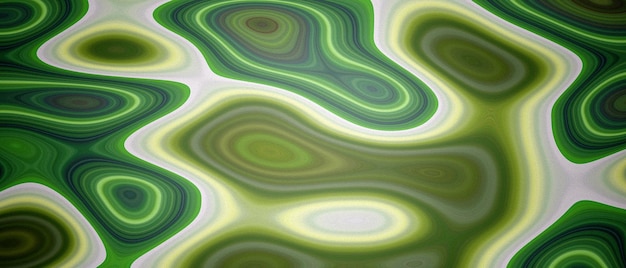 Fondo abstracto de escape de tinta de mármol líquido verde representación 3d