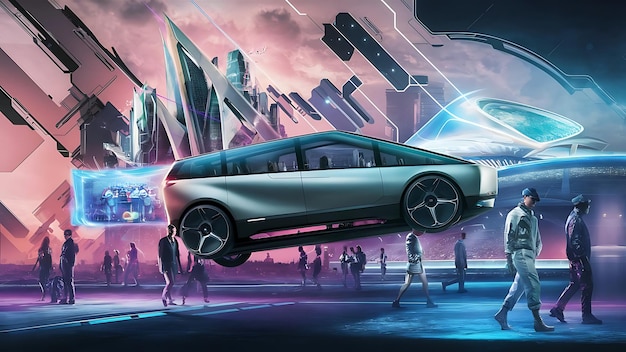 fondo abstracto escena para publicidad tecnología vitrina banner juego deporte negocio metaverso y otros SciFi