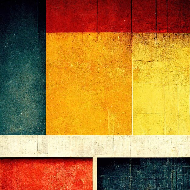 Fondo abstracto de estilo Bauhaus Diseño de arquitectura Bauhaus estética de moda Arte digital