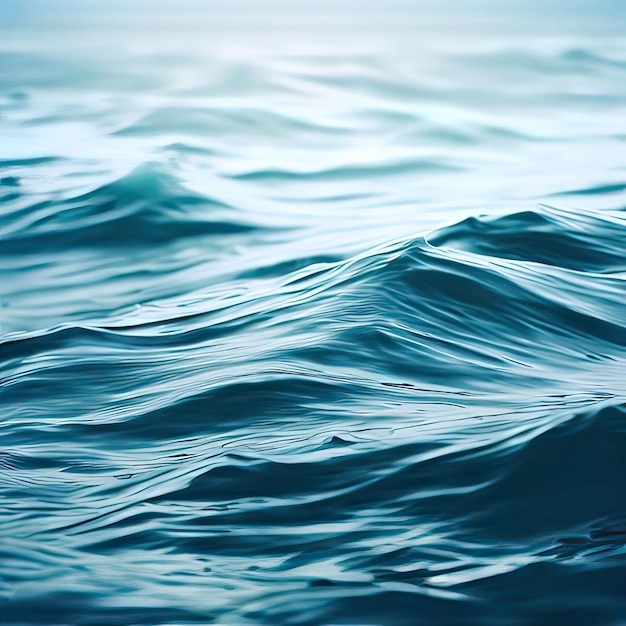 Un fondo abstracto del flujo de agua de mar bajo exposición a la luz IA generativa