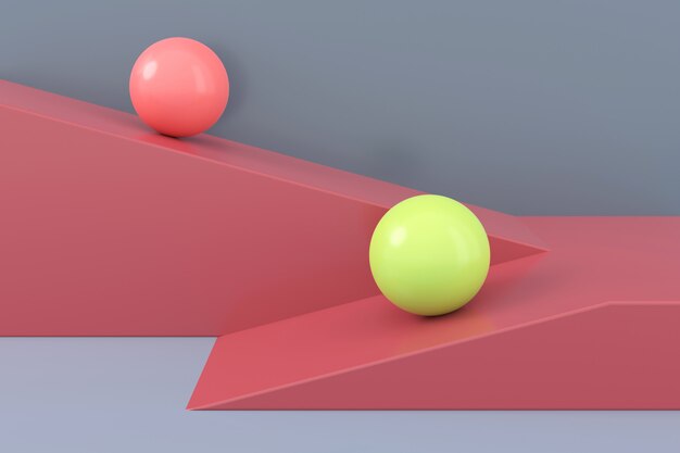 Fondo abstracto de forma geométrica. Representación 3D.