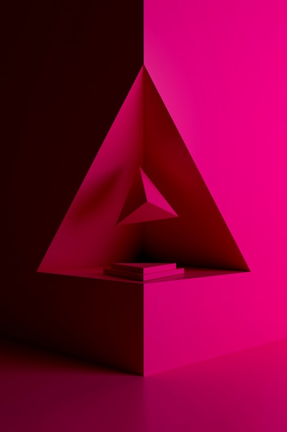 Fondo abstracto de forma geométrica. Representación 3D.