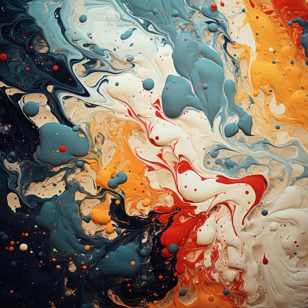 Fondo abstracto en forma de una textura de pinturas multicolores