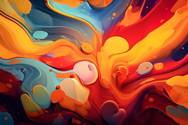 Fondo abstracto con formas fluidas