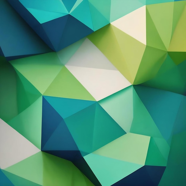 Fondo abstracto con formas geométricas en colores azul y verde para la textura del papel de diseño