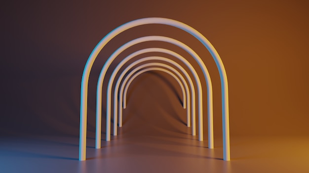 Fondo abstracto. Formas geométricas primitivas. Representación 3d