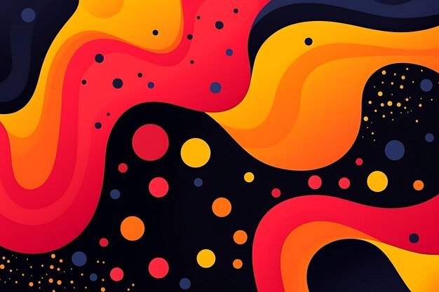 fondo abstracto con formas redondeadas coloridas