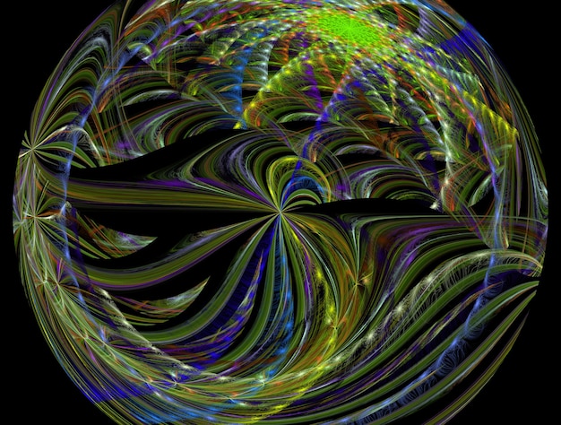 Fondo abstracto fractal exuberante imaginativo