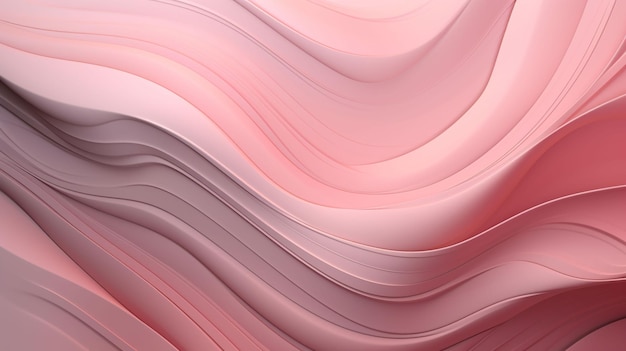 Fondo abstracto fractal con onda rosa Generativo Ai