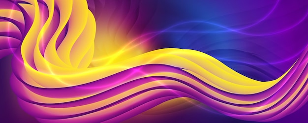 Fondo abstracto futurista de color amarillo claro y violeta