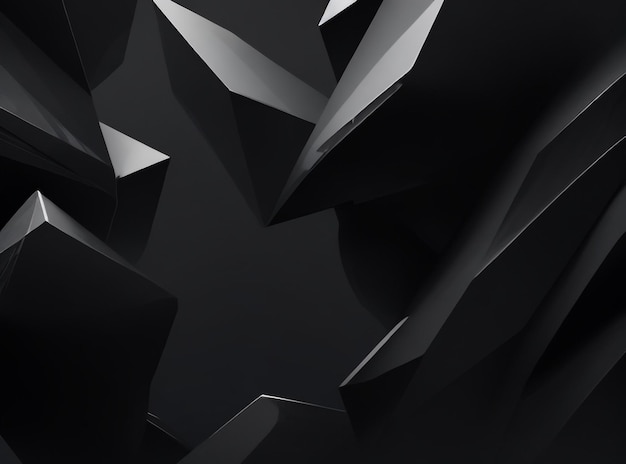 Fondo abstracto de geometría de cielo de obsidiana