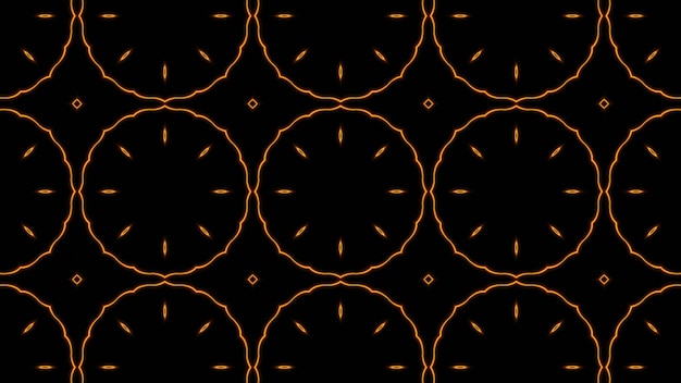Fondo abstracto geométrico naranja de patrones sin fisuras Foto Premium