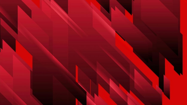 Fondo abstracto geométrico de tecnología roja