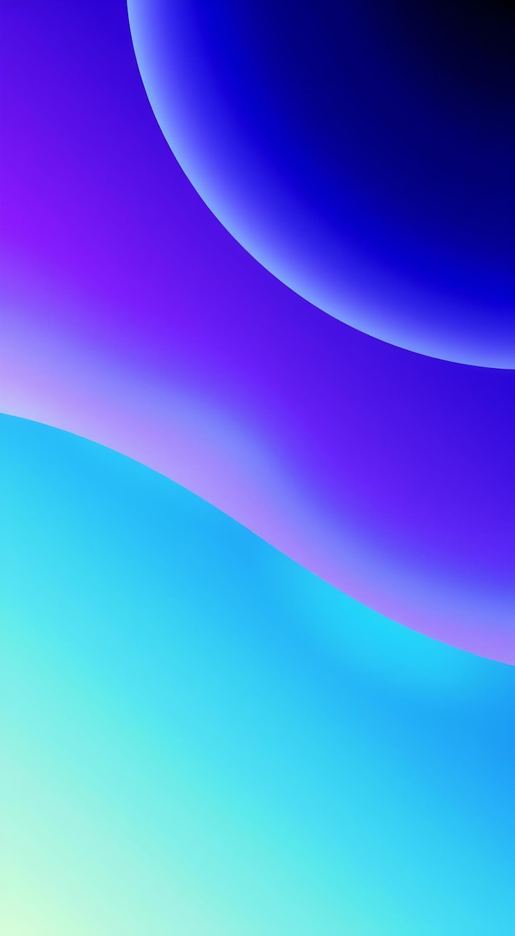 Foto fondo abstracto con un gradiente azul y púrpura y una forma curva