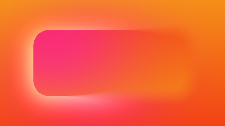Foto fondo abstracto con gradiente de color naranja y rosa con forma de rectángulo d ilustración moderna
