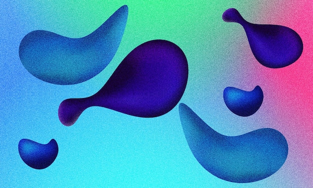 Fondo abstracto de gradiente colorido con efecto de grano de ruido
