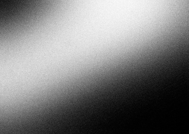 El fondo abstracto del gradiente granulado es gris ruidoso, negro, plateado y borroso.