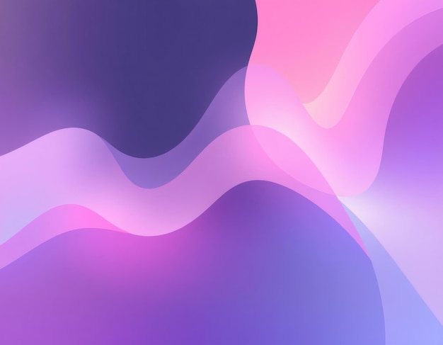 Fondo abstracto con gradientes rosados y púrpuras ondas suaves que fluyen