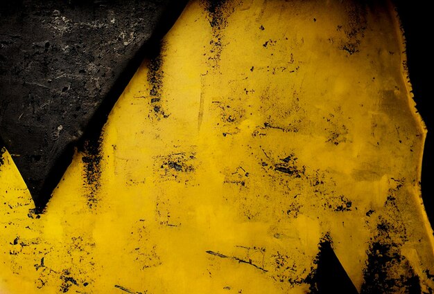 Fondo abstracto grunge negro y amarillo