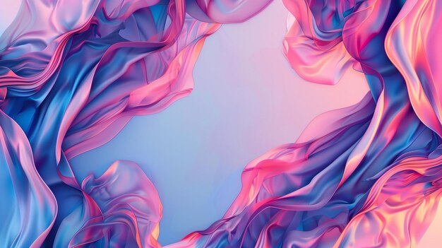 Fondo abstracto hecho de telas multicolores ligeras y aéreas con espacio vacío para su texto